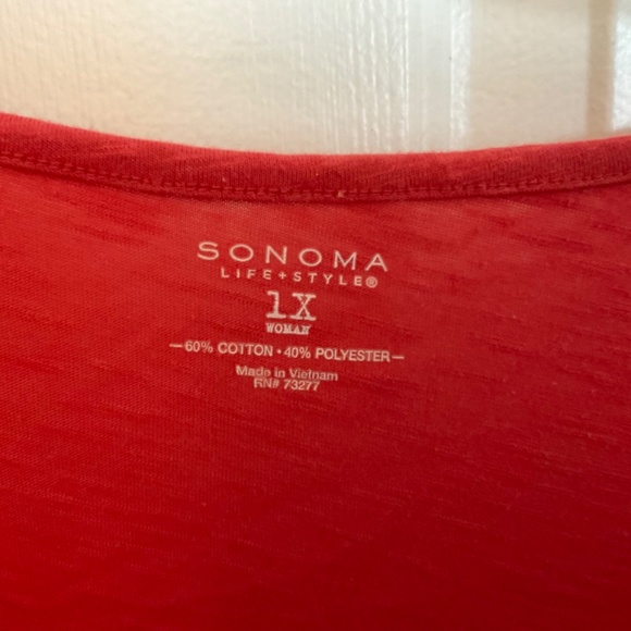 Women’s 1X casual shirt with optional tab sleeves - Picture 2 of 7